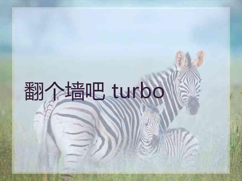 翻个墙吧 turbo