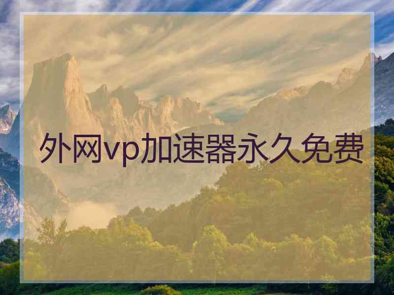 外网vp加速器永久免费