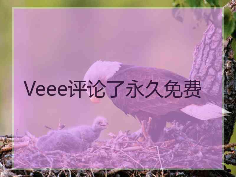 Veee评论了永久免费