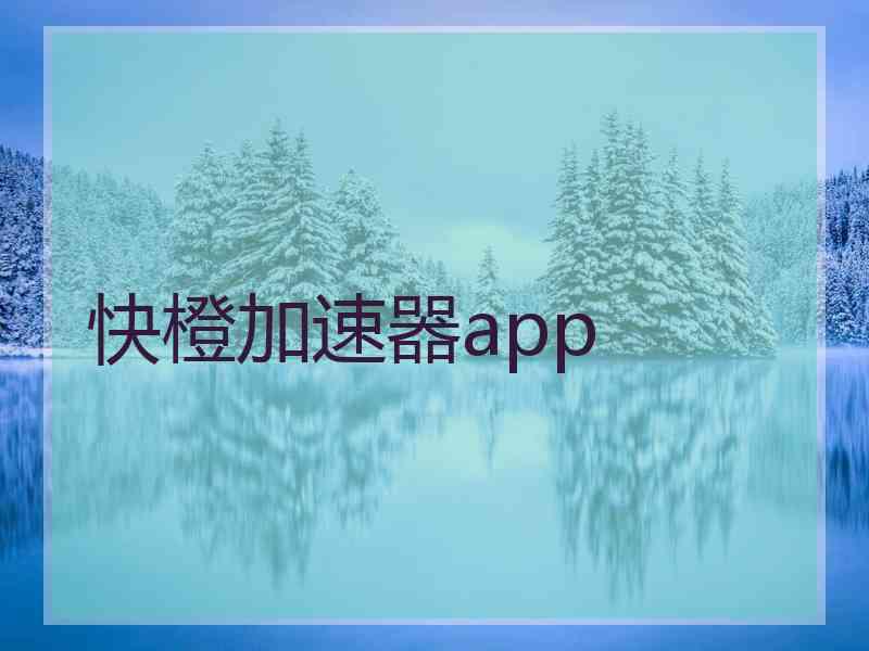 快橙加速器app