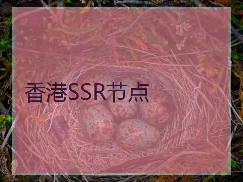 香港SSR节点