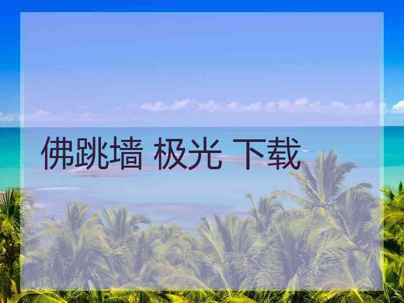 佛跳墙 极光 下载