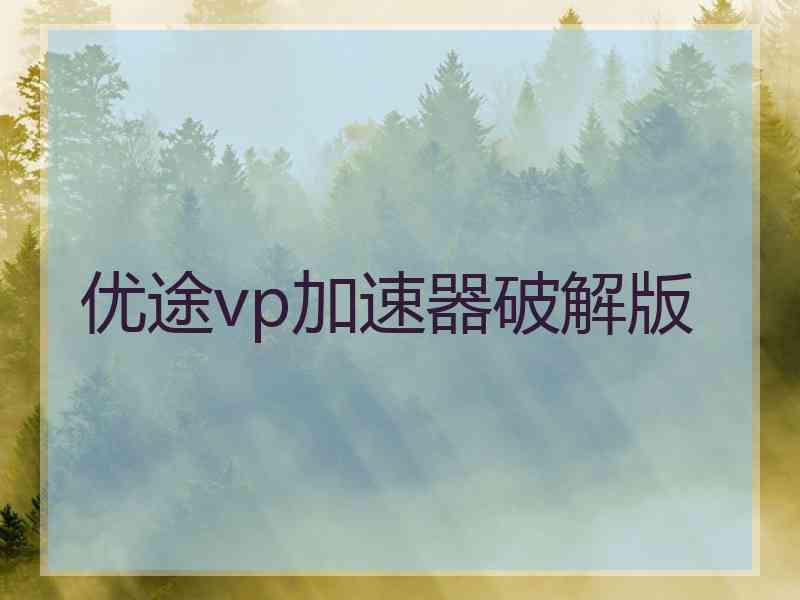 优途vp加速器破解版