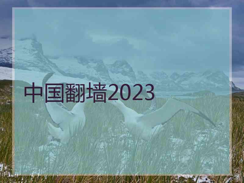 中国翻墙2023