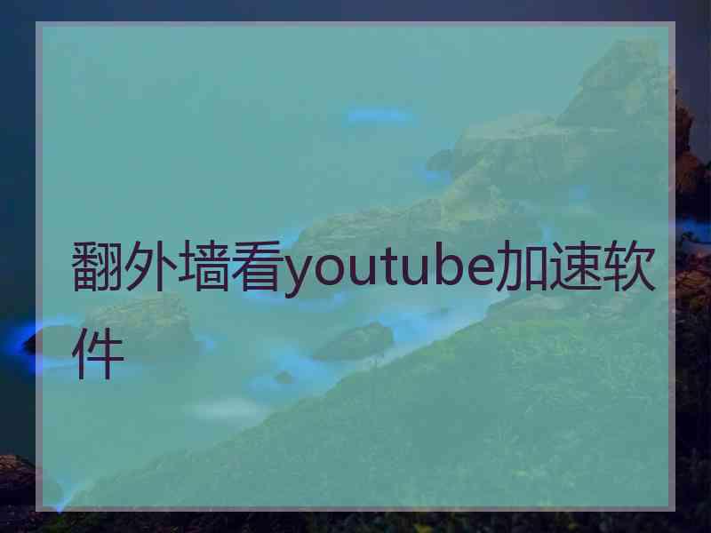 翻外墙看youtube加速软件