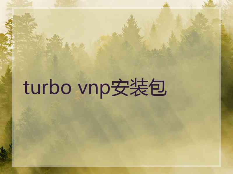 turbo vnp安装包