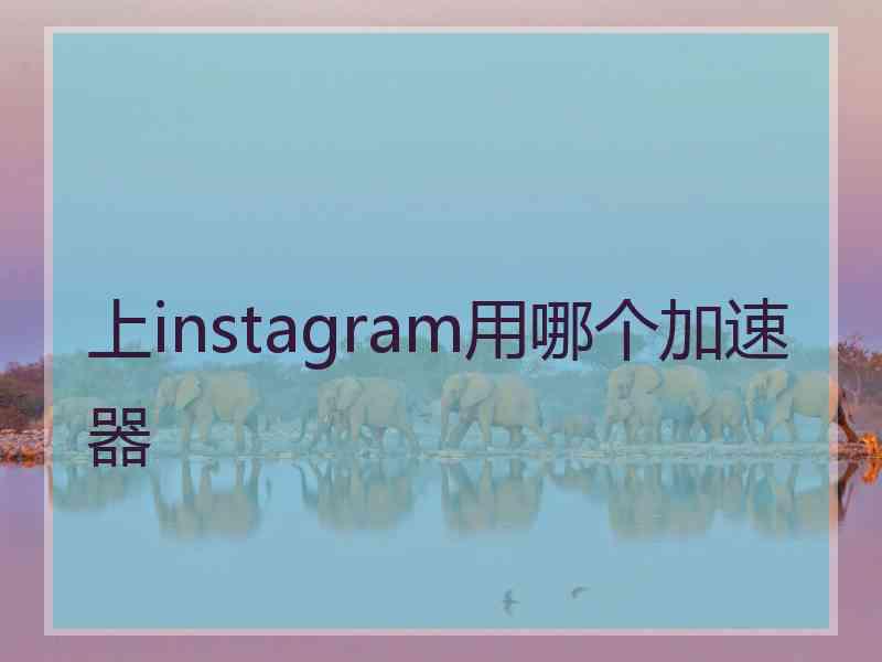 上instagram用哪个加速器