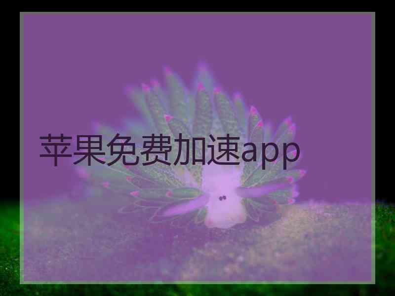 苹果免费加速app