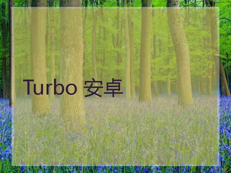 Turbo 安卓