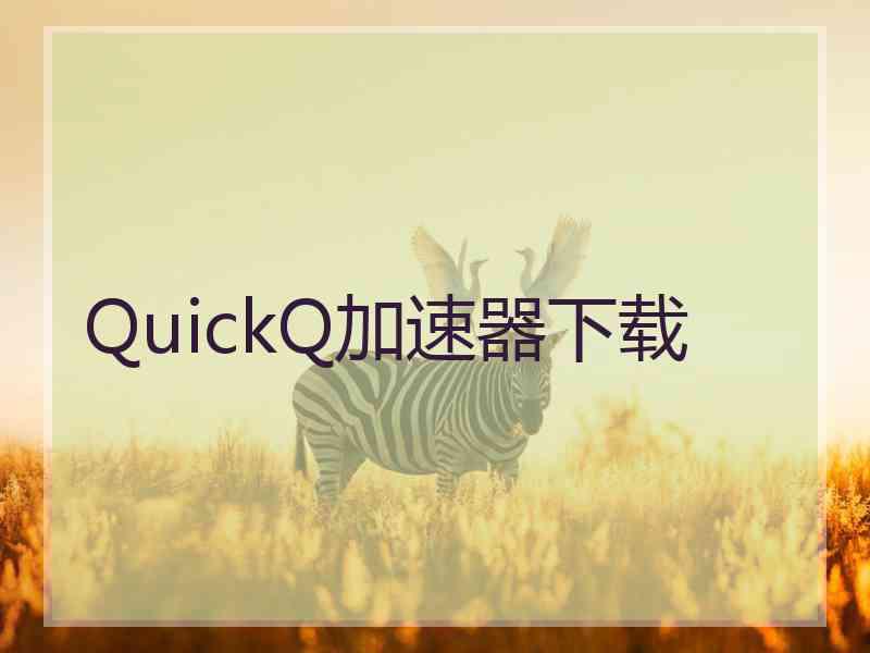 QuickQ加速器下载