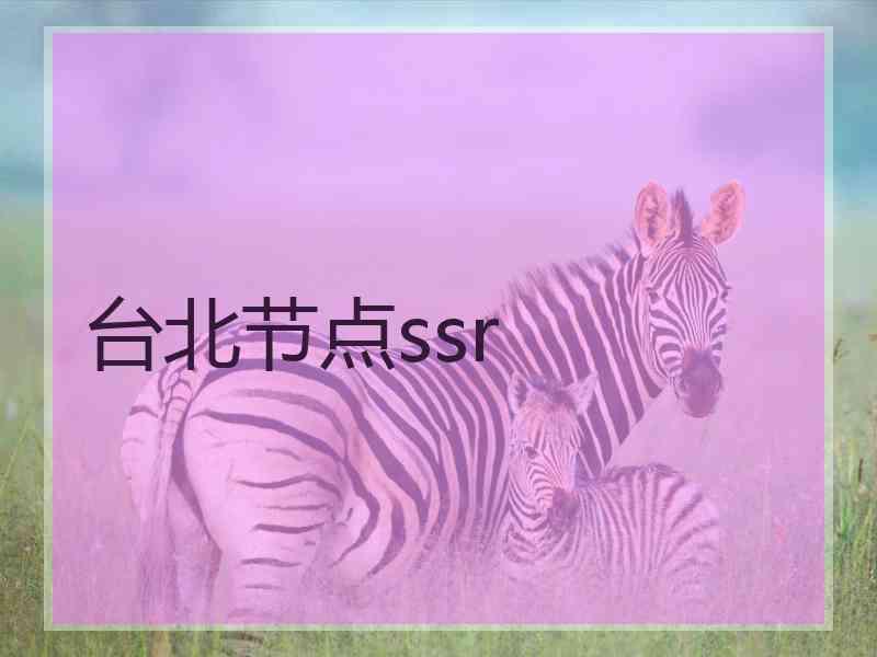 台北节点ssr