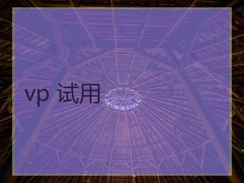 vp 试用