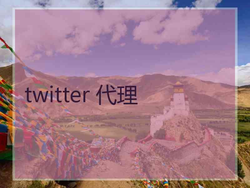 twitter 代理